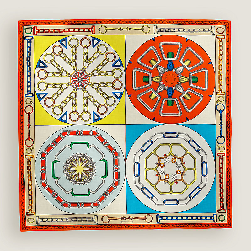 *HERMES*シルクショール 140 Effet Kaleidoscope 万華鏡 effet-kaleidoscope-shawl-140--